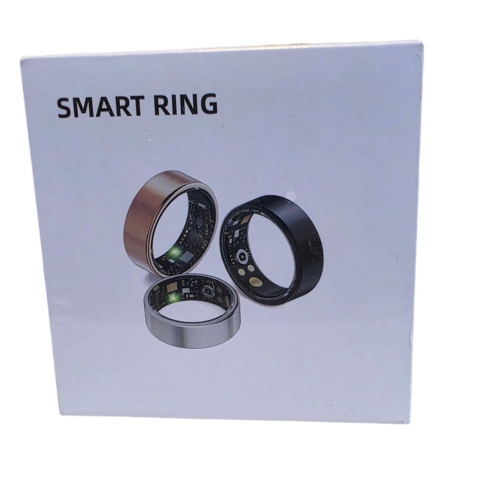 Smart Health R11M‎ Smart Ring Black Stainless Steel Health Tracker Size 10 NEW